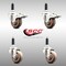 Service Caster 3 Inch 316SS High Temp Glass Filled Nylon 3/4 Inch Stem Caster Lck Brake, 2PK SCC-SS316TTLEX20S314-GFNSHT-2-S-2-34 - alternate 1